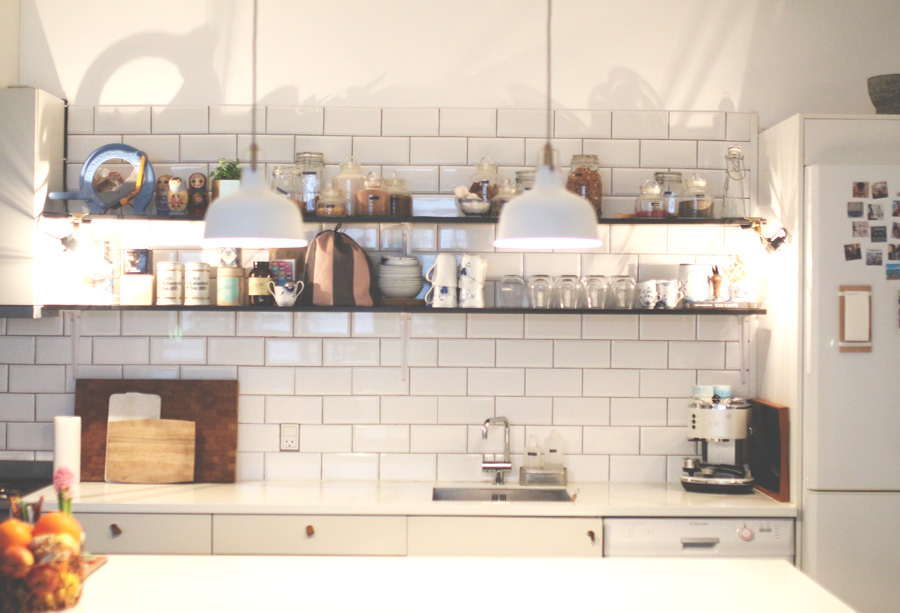Rockpaperkitchen rockpaperdresses Køkken overskabe ikea